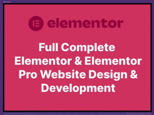Elementor WordPress Website Design & Customization